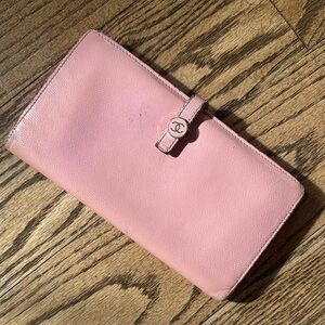 Chanel Pink Leather Wallet